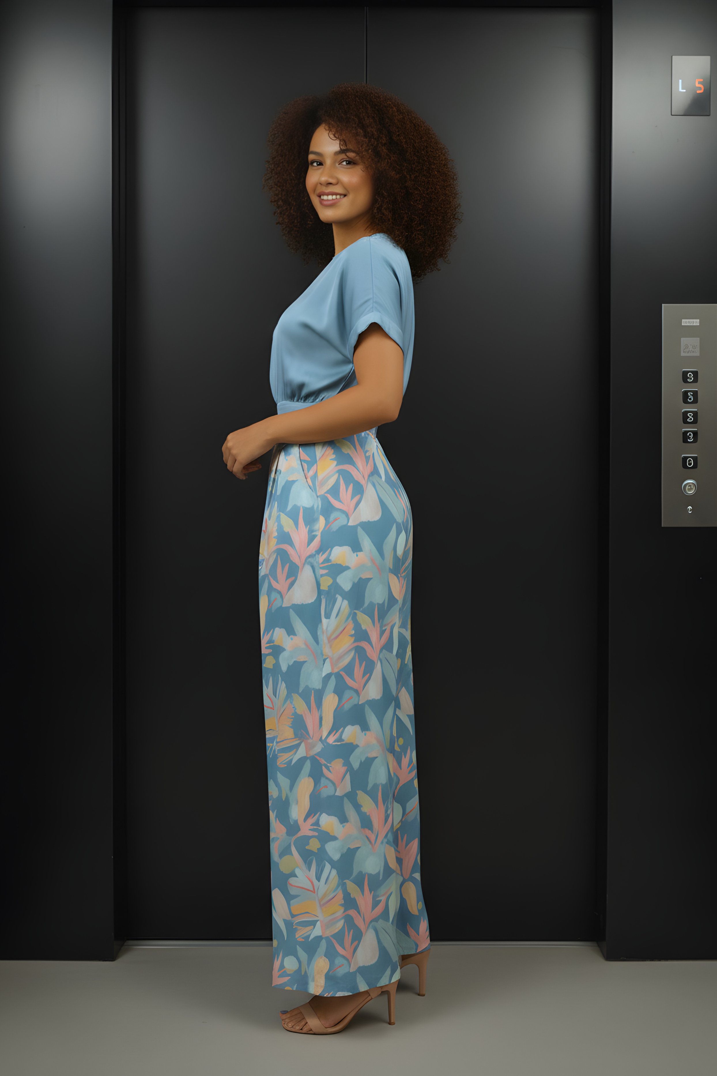 Turquoise Satin Crop Top – Chic & Stylish Women’s Wear